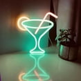 thumbnail image 1 of SHANJIA Cocktail Neon Signs for Wall Decor, Blue Cocktails Neon Light Sign,for Wall Decor Lights up Signs for Bar Pub Christmas Restaurant Bedroom Decoration, 1 of 6