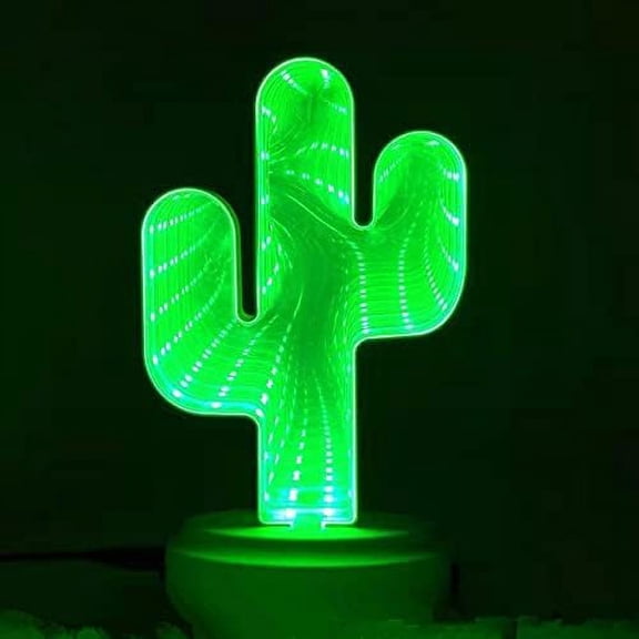 SHANJIA LED Night Lamp, Mirror Tunnel Night Light 3D Love Tunnel Lights Tunnel Neon Night Lamp Battery+USB for Bedroom Christmas Party Decorative Lights