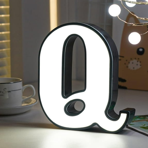 SHANJIA Light Up Marquee Signs, LED Marquee Letter Lights Alphabet Light Up Sign,26 Alphabet Signs for Wedding, Birthday, Party,Bar Decoration