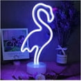 thumbnail image 1 of SHANJIA Neon Sign, LED Decor Night Light USB/Battery Flamingo Neon Lights with Base, for Bedroom Decoration Game Room Bar Party Kids Valentine's Gift Decor, 1 of 7