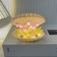 thumbnail image 1 of SHANJIA Shell Tulip Night Light, DIY Tulip Night Light,Tulip Lamp Romantic Tulip Night Light Decoration, Simulation Flower Light for Lovers Gifts (Blue, 10 Flowers DIY), 1 of 7