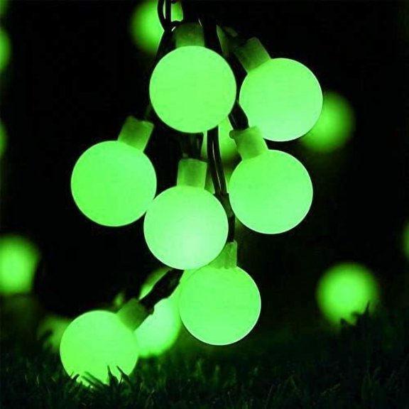SHANJIA Solar Fairy Lights, 50 LED Balls 7M String Lights Solar Mini Ball Decorative Lights 8 Modes Waterproof Festive Earth String Lights Indoor Outdoor Garden Patio Christmas