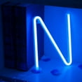 thumbnail image 1 of SHANJIA Upgraded Version Neon Letter, LED Alphabet Lights Up Letters USB Operated Blue Neon Wall Light for Bedroom,Birthday,Wedding Decor, 1 of 9