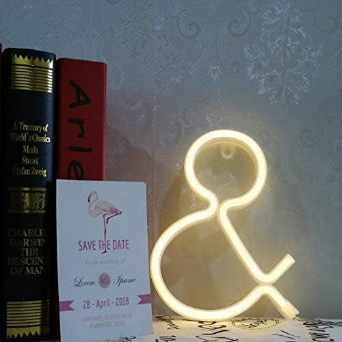 SHANJIA Upgraded Version Neon Letter, LED Alphabet Lights Up Letters USB Operated Warm White Neon Wall Light for Bedroom,Birthday,Wedding Decor