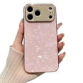 thumbnail image 1 of SHANJIGUANG for iPhone 17 Pro Max Case,Anti-drop,Anti-scratch,Cute Shell Texture Acrylic Phone Cover for Women Gift, 1 of 6
