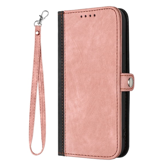 SHANJIGUANG for iPhone 17 Pro Max Wallet Case,Card Holder Wrist Strap Folio Flip Kickstand Magnetic Clasp Protective Phone Cover