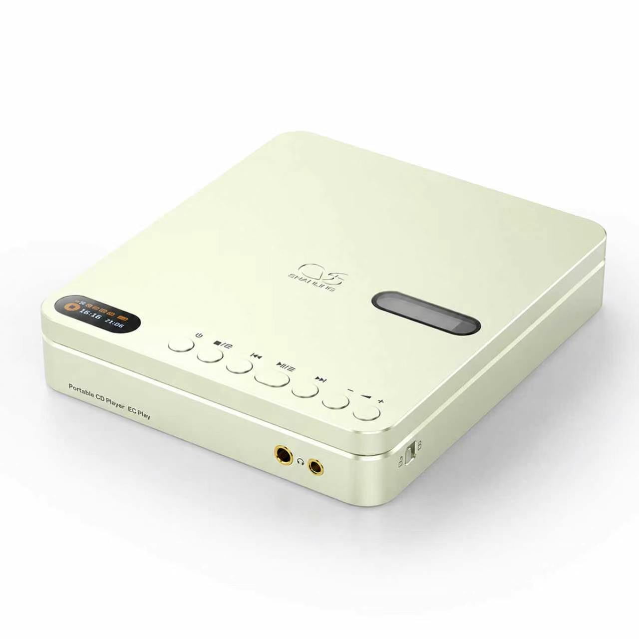 SHANLING EC Play Portable HiFi CD Player,USB DAC,CS43198 DAC+Dual SGM8262,384kHz/32bit,DSD256,Bluetooth 6.0,LDAC,Up to 700mW@32Ω Output,3.5mm+4.4mm Headphone Output,Coaxial,1.12-in Screen Green