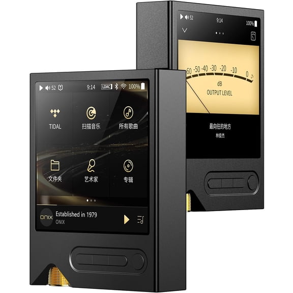SHANLING Onix XM2 HiFi Lossless Music Player,MP3 High Fidelity Sound System,Cirrus Logic CS4308P 8-channel DAC,Dual OPA1612 amp,PCM768/32bit DSD512,800mW@32Ω Output,OLED Touch Screen Black