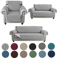 thumbnail image 1 of SHANNA 1/2/3 Seater Quilted Sofa Couch Cover Pad Water Resistant Slipcover Furniture Protector Pet Mat for Kids Dogs Pets（Light Grey）, 1 of 11