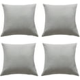 thumbnail image 1 of SHANNA 18" x 18" Gray Polyester Outdoor Waterproof Throw Pillow Covers (4 Count), 1 of 8