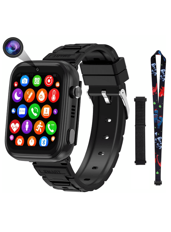4G Kids Smartwatch (GPS) 1.83 inch Black Case with Sports Band