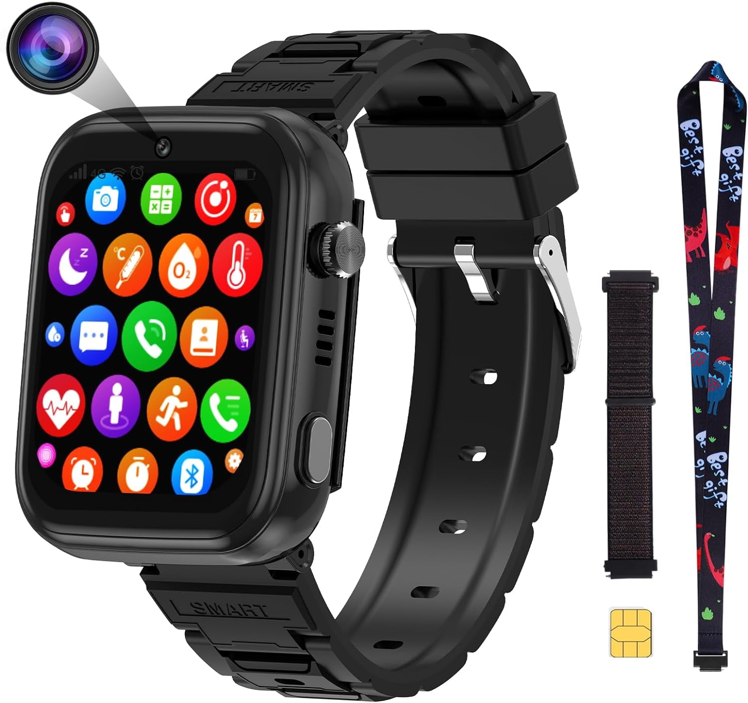 SHANNA 4G Smart Watch for Kids, GPS Tracker Watch, 2- Way Calling ...