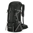 thumbnail image 1 of SHANNA 70L Waterproof Hiking Camping Backpack with Rain Cover Camping Rucksack Lightweight Hunting Rucksack,Black, 1 of 8