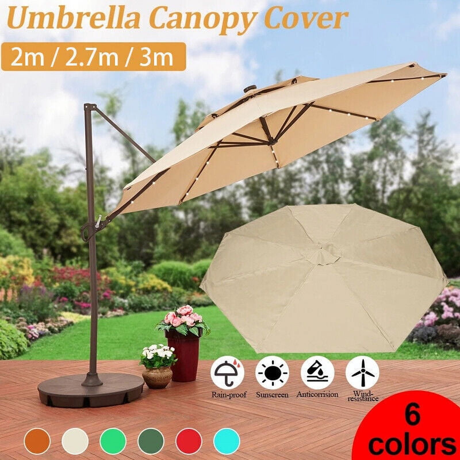 8 ft patio umbrella frame SHANNA 9.8ft 8 Ribs Outdoor Patio Umbrella Cover Canopy, Replacement Cover  Top (Cover Only, Umbrella Frame not Included)