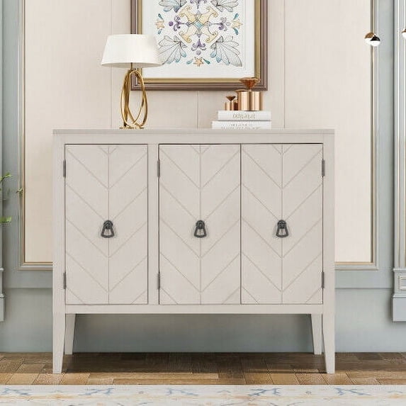 SHANNA Accent Storage Cabinet with Adjustable Shelf, Sideboard for Entryway Living Room