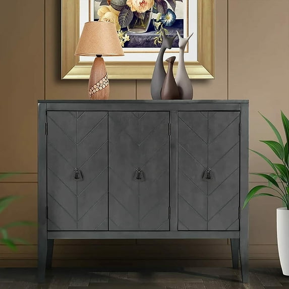 SHANNA Accent Storage Cabinet with Adjustable Shelf, Sideboard for Entryway Living Room