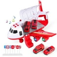 thumbnail image 1 of SHANNA Airplane Toy, Electric Aircraft Vehicle Playset with LED Light Sound Effect for Kids Boys Girls Toddler Travel 3+ Birthday Gift, Red, 1 of 2