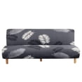 thumbnail image 1 of SHANNA Armless Futon Slipcover Stretch Full Folding Sofa Bed Cover Couch Lounge Covers, Gray Feather, 1 of 6