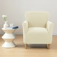 thumbnail image 1 of SHANNA Banquet Armchair Slipcovers, Knitted Jacquard Chair Covers with Arms for Living Room, NonSlip Dog Pet Friendly Furniture Protector, Beige, 1 of 8