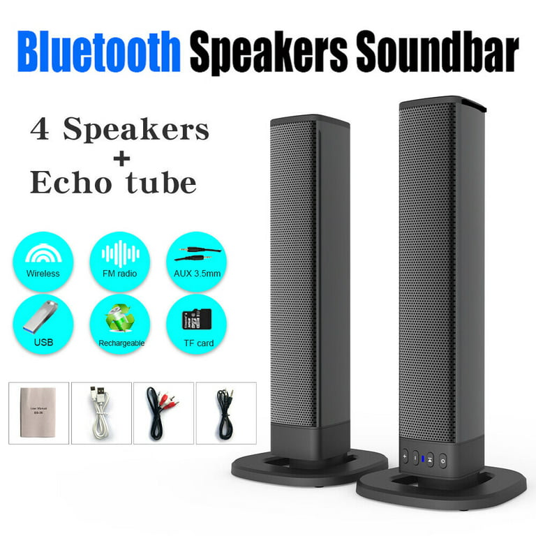 Sound Bars for TV, Bluetooth Soundbar for TV, 50W TV Sound Bar with 4  Drivers and Remote Control, Home Audio TV Speakers Sound Bar with  ARC/Optical/AUX Connect 
