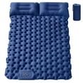 thumbnail image 1 of SHANNA Double Sleeping Pad for Camping, Self Inflating Camping Mattress with Pillow, Ultralight Waterproof Sleeping Mat for Backpacking, Hiking, Tent, Traveling, Navy Blue, 1 of 8