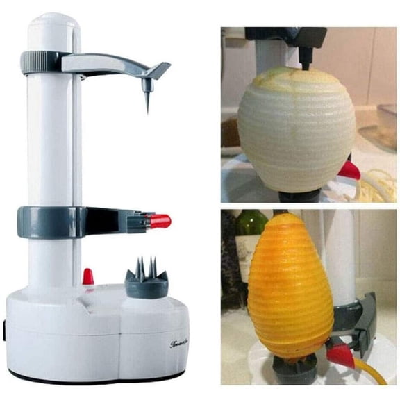 SHANNA Electric Fruit Peeler Automatic Potato Peeling Machine Rotating Fruits Vegetables Cutter Peeling Tool +2 Blade