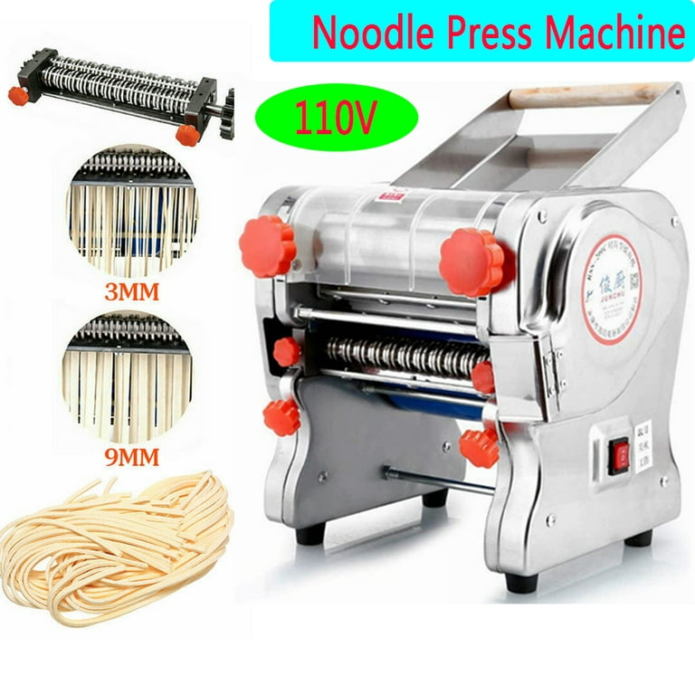 110V 550W Electric Pasta Maker Machine, Noodle Cutter Machine, (Noodle  Width 18CM, Knife Length 18CM, Cutter 3mm/9mm) Pasta Roller and Cutter Set  for