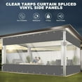 thumbnail image 1 of SHANNA Heavy Duty Waterproof Clear Tarps Curtain Thicken PVC Tarps Curtains with Grommets for Patio, Pergola, Porch, Gazebos, Balcony, 1 of 14