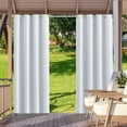 thumbnail image 1 of SHANNA Indoor/Outdoor Curtains - Grommet Top Waterproof Windproof Privacy Blackout Drapes for Garden Porch Gazebo Patio, White, 52*108 in, 4 Panel, 1 of 11