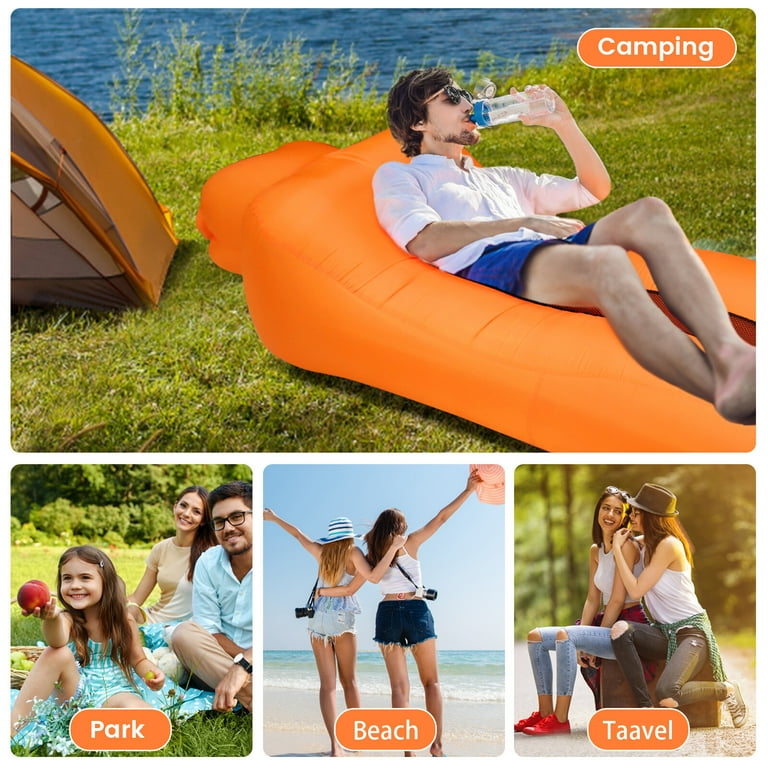 SHANNA Inflatable Lounger, Air Couch Lounge Chair for Camping