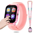 thumbnail image 1 of SHANNA Kids Smart Watch for Boys Girls Aged 4-12,  1.83'' HD Touch Screen with 30 Games and 140 Learning Cards, Music Player Camera Pedometer Story Telling, Pink, 1 of 10
