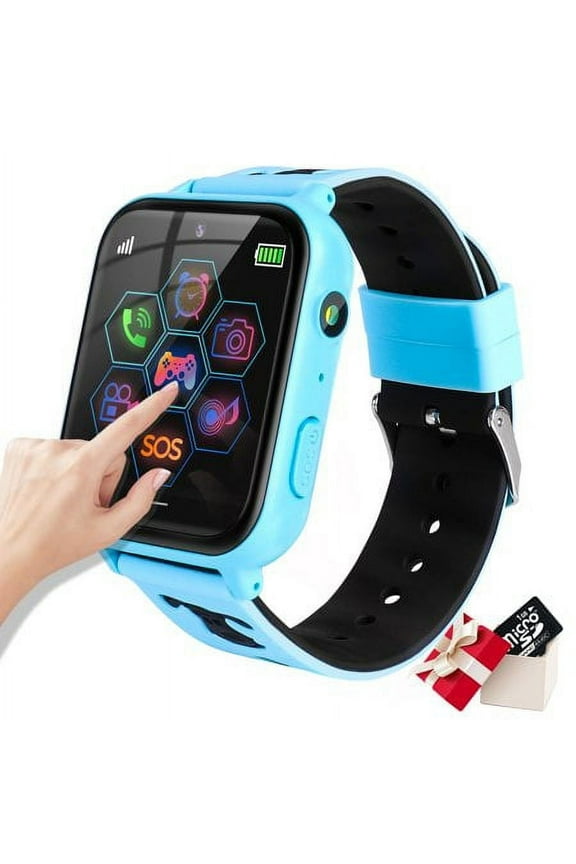Kids Smart Watch (GPS) + Cellular 39 mm Blue Case with Blue Band