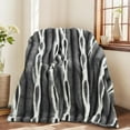 thumbnail image 1 of SHANNA Luxury Soft Throw Blanket, Thick Faux Fur 800GSM Fluffy Blankets for Couch, Sofa, Bed, Cozy Warm Throw Blanket for All Seasons, Gradient Dark Gray,40''x63'', 1 of 7