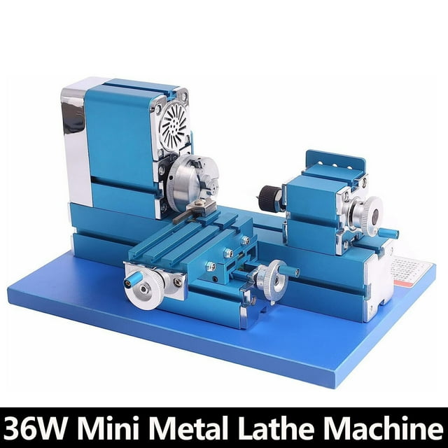 SHANNA Mini Metal Lathe Machine Motorized Metalworking DIY Woodworking