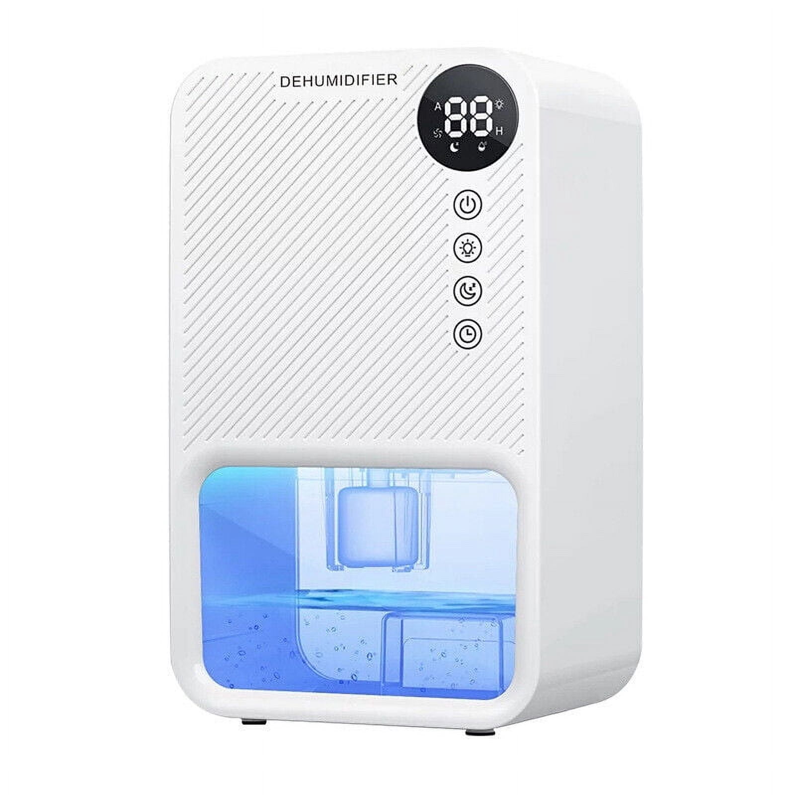 SHANNA Portable Dehumidifiers for Home, 40 OZ Water Tank with Digital ...
