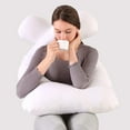 thumbnail image 1 of SHANNA Pregnant Women's Pillows, 51-inch White U-Shaped Full Body Maternity Pillow(fill material is Cotton), 1 of 7