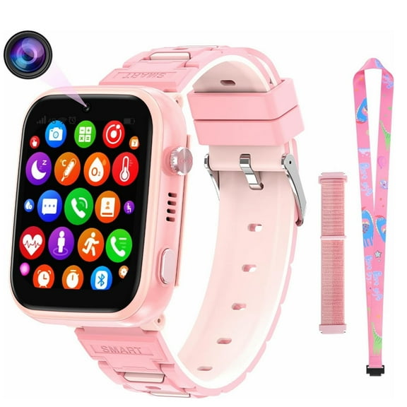 SHANNA Smart Watch for Kids (GPS) + Cellular 46 mm Pink Case with Pink Band