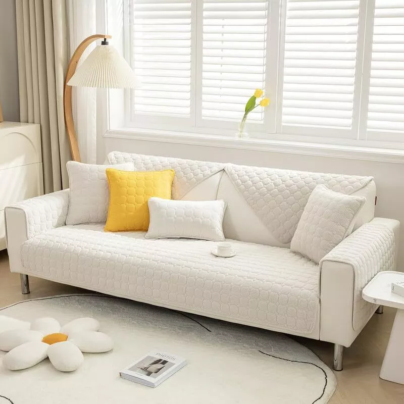 SHANNA Sofa Covers Soft Corduroy Sectional Couch Covers Nonslip Sofa Slipcover for Dogs Cats Pet Loveseat Recliner Leather L Shaped Sofa, Armrest Backrest Cover
