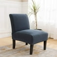 thumbnail image 1 of SHANNA Stretch Armless Chair Slipcovers, Water-Repellent Armless Accent Chair Covers Protector, Gray Blue, Set of 1, 1 of 9
