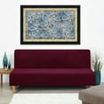 thumbnail image 1 of SHANNA Stretch Velvet Sofa Slipcover Thick Armless Sofa Bed Cover Futon Slipcover Protector, Burgundy, 1 of 8