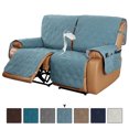 thumbnail image 1 of SHANNA Waterproof Recliner Sofa Cover Couch Covers, 1-Piece Washable Reclining Sofa Cover Furniture Protector for Kids, Dogs, Pets, Gray Blue, 2-Seater Recliner Cover, 1 of 12