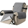 thumbnail image 1 of SHANNA Waterproof Recliner Sofa Cover Couch Covers, 1-Piece Washable Reclining Sofa Cover Furniture Protector for Kids, Dogs, Pets, Light Gray, Oversized Armchair Recliner Cover, 1 of 8