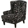 thumbnail image 1 of SHANNA Wingback Chair Slipcovers 2-Piece Stretch Fabric Wing Chair Cover with Cushion Cover Armchair Sofa Furniture Protector, 1 of 9