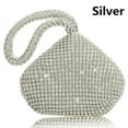thumbnail image 1 of SHANNA Women's Evening Bag Sparkly Rhinestone Purse Chain Clutch Purse Bag Party Prom Wedding Purse(Small,Silver), 1 of 9