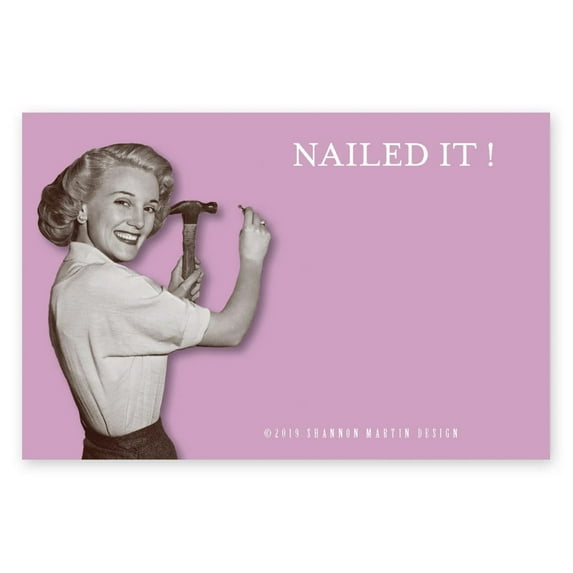 SHANNON MARTIN DESIGN Nailed It! Sticky Notes in Pink