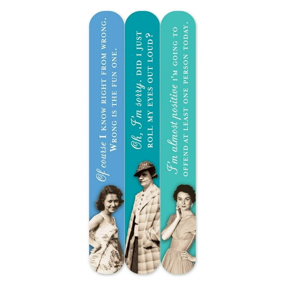 SHANNON MARTIN DESIGN Wrong Is The Fun One 3-Pack Emery Boards