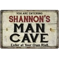 thumbnail image 1 of SHANNON'S Man Cave Sign Rustic Garage Decor Gift 8x12 Metal 108120035320, 1 of 1