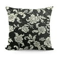 thumbnail image 1 of SHANXI Black Cream Small Flower Decorative Throw Pillowcases Cushion Covers for Sofa Chair Decor 20x20in, 1 of 5