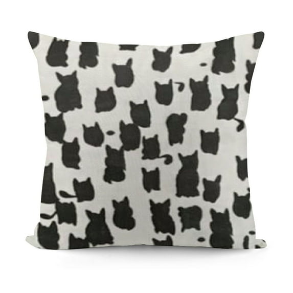 SHANXI Black and White Leopard Print Throw Pillow Cover Snow Cheetah Decorative Pillow Cases Monochromatic Modern Abstract Art Home Decor Cushion Cover for Outdoor Sofa Bed 12x12in