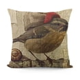 thumbnail image 1 of SHANXI Camper Bird Throw Pillow Covers Vintage Animal Bird Farmhouse Pillow Cover Cushion Cover  Linen  Lovely Bird Pillowcase Outdoor Decor Sofa 22x22in, 1 of 5